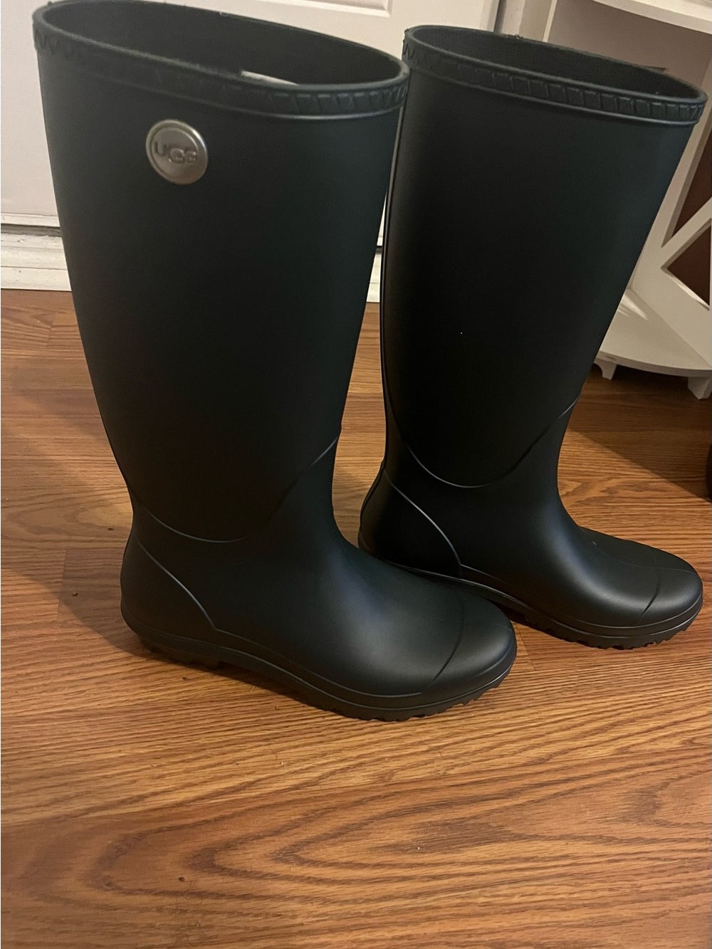 UGG Women's Black Tall Waterproof Rain Boots